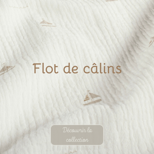 Chancelière poussette bébé personnalisable – Double gaze & éponge bambou – Image 6