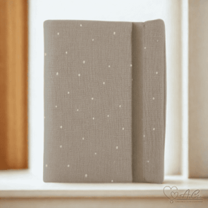 Protège carnet de santé bébé en tissu nuée de tendresse, fait main, avec ou sans personnalisation prénom
