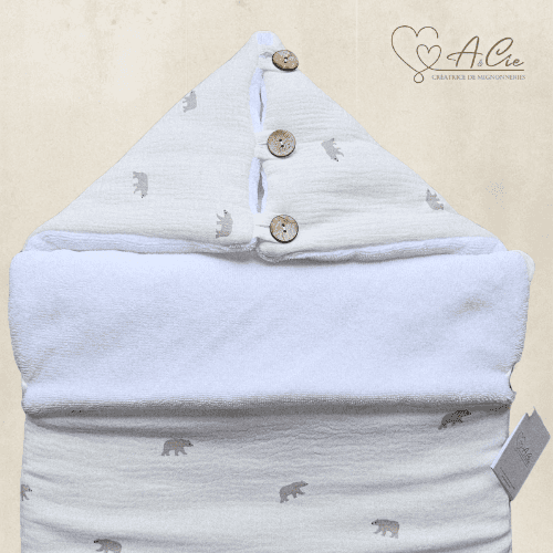 Chancelière 3 points fait main - Anaë et Compagnie -collection brise polaire