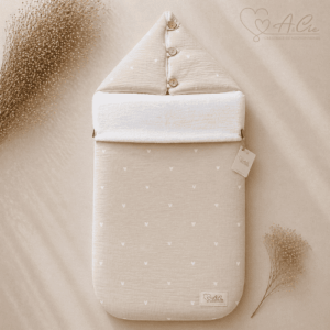 Chancelière 3 points fait main - Anaë et Compagnie -collection cœur de douceur